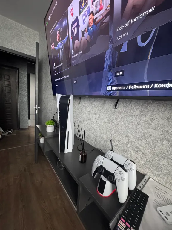 Квартира со свежим ремонтом и приставкой PS 5