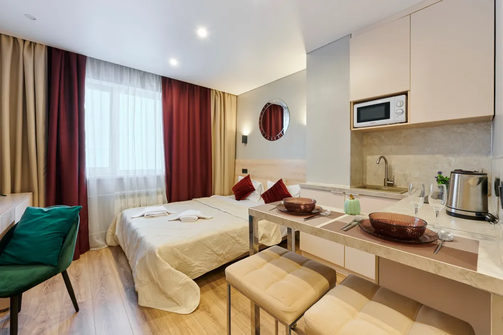 Квартира Квартира Дизайнерская студия у метро — Москва