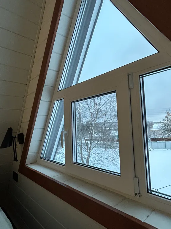 Современный треугольный эко дом