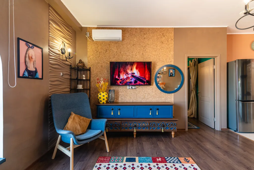 Атмосферная, яркая квартира в районе ТРЦ Мега