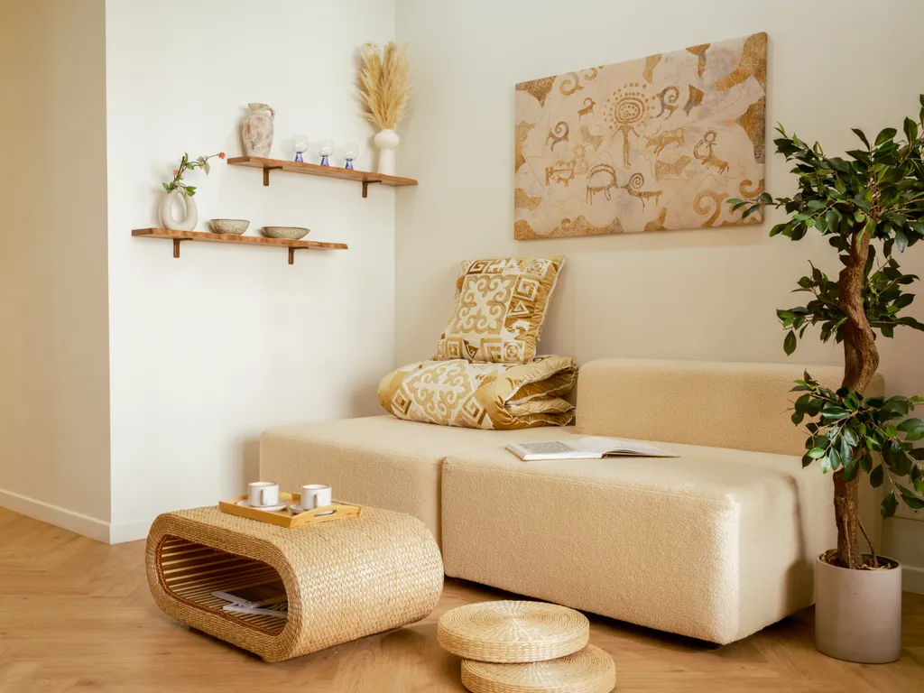 Квартира Japandi in Meridian — Алматы