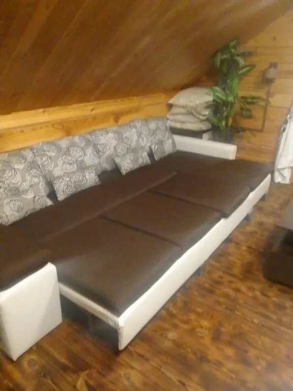 Дом с прудом в лесу, баня банный чан