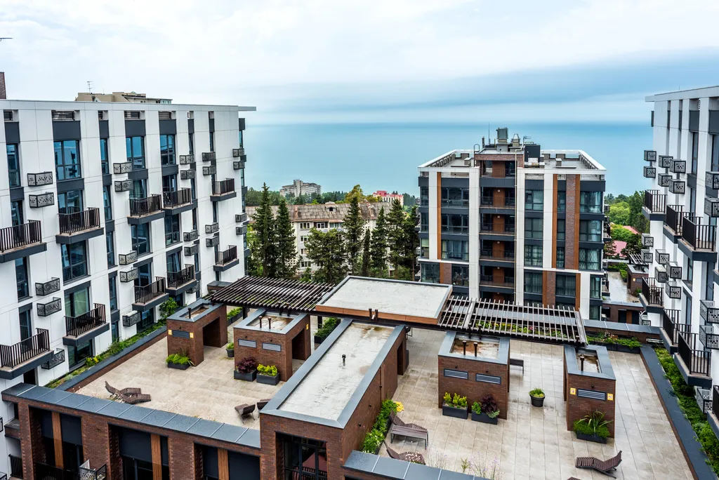 Большая романтическая студия с джакузи и видом на море в ЖК Моравия