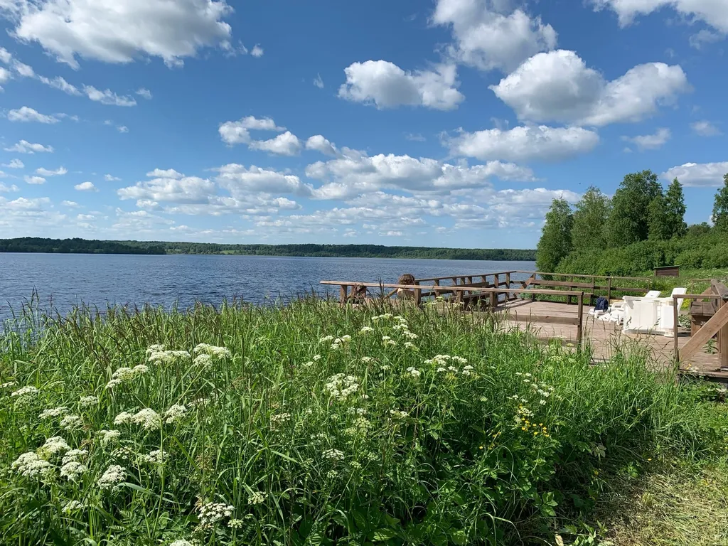 Коттедж Коттедж на берегу озера,рыбалка и отдых всей семьей! — Родионово