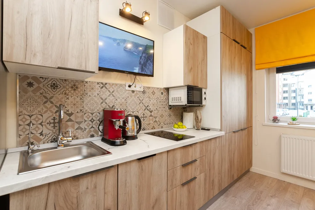 Yellow studio by the sea