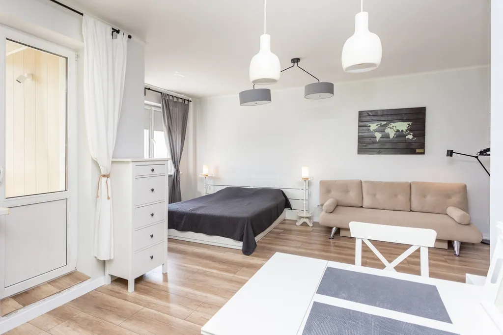 Уютная студия в скандинавской тематике