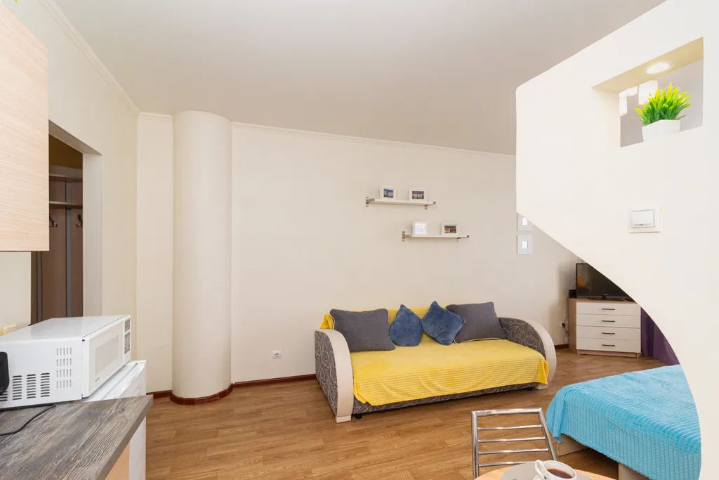 Просторная студия в центре Тюмени для 4 гостей!