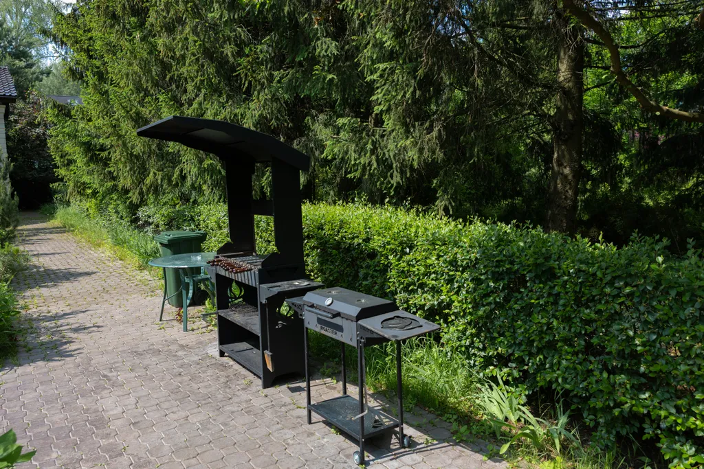 Особняк с большим бассейном в живописном лесном поселке