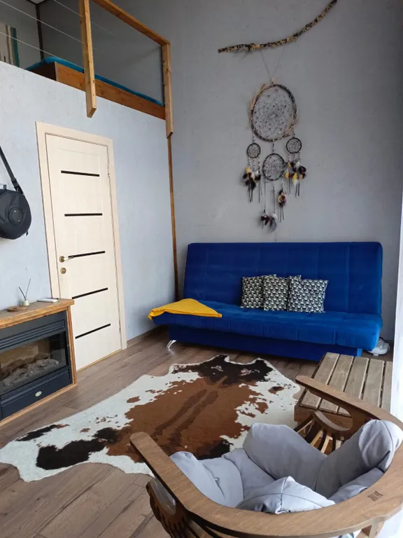 Коттедж Дом студия в панорамными окнами в Rabbit hole — Шерегеш