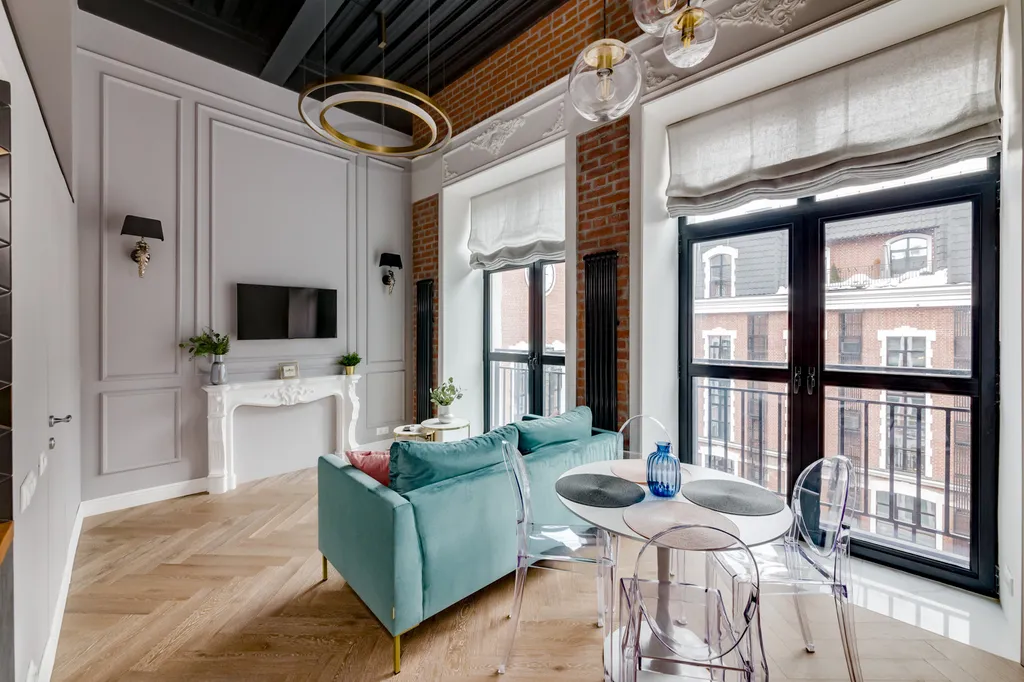 Квартира Квартира Двухэтажная студия в стиле лофт Смарт Хост — Москва