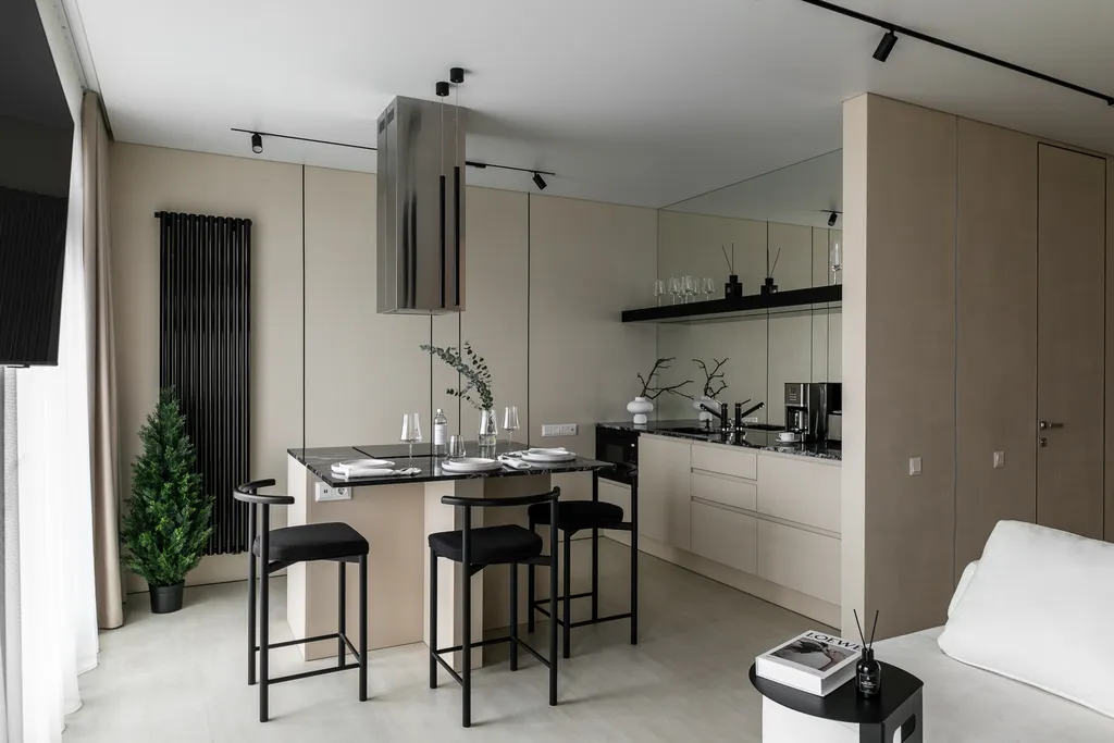 Премиум апартамент Loca loft с видом на пруд