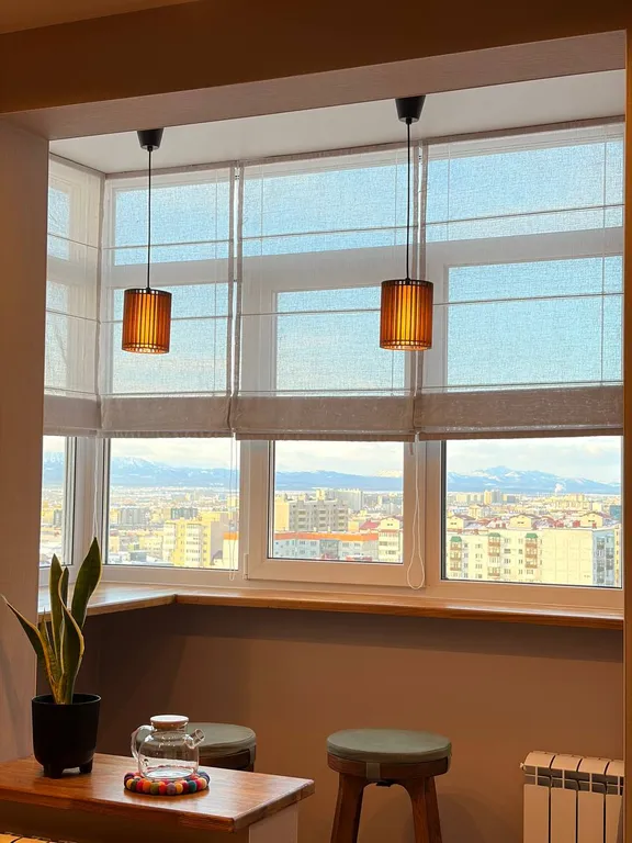 Уютная студия с прекрасным видом на город