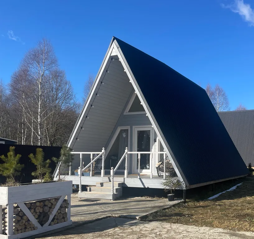 Коттедж Дом A-frame с сауной — аренда посуточно в Заокский