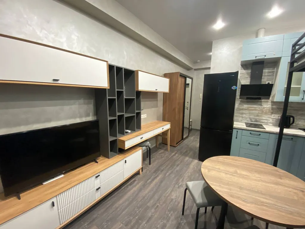 Студия с террасой и двухъярусной кроватью