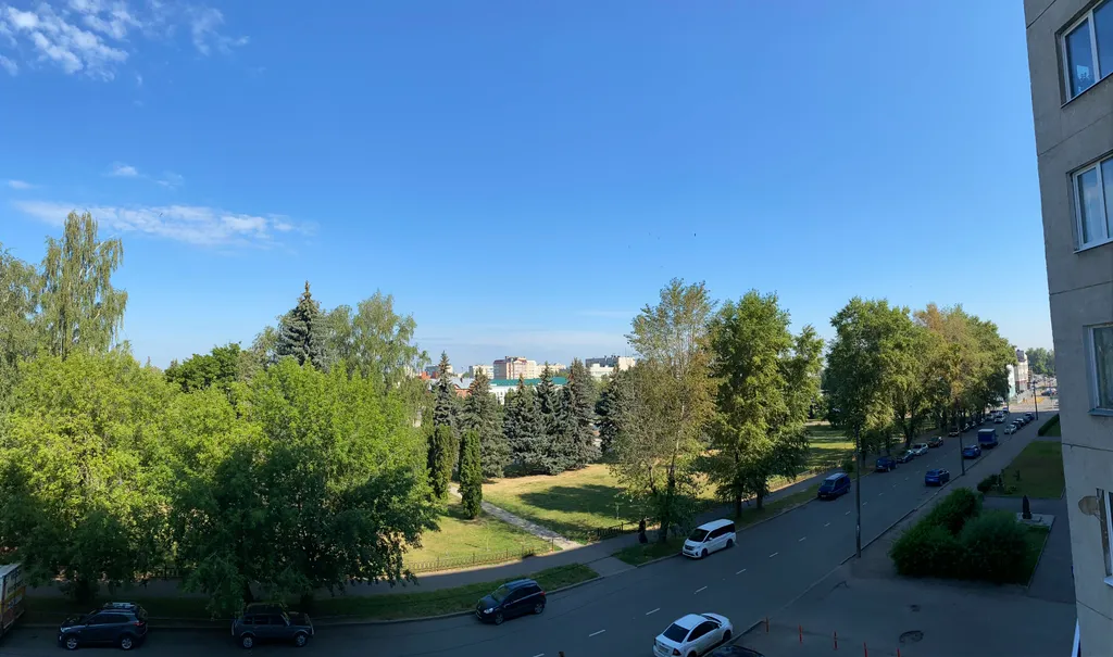 Квартира с красивым видом на сквер