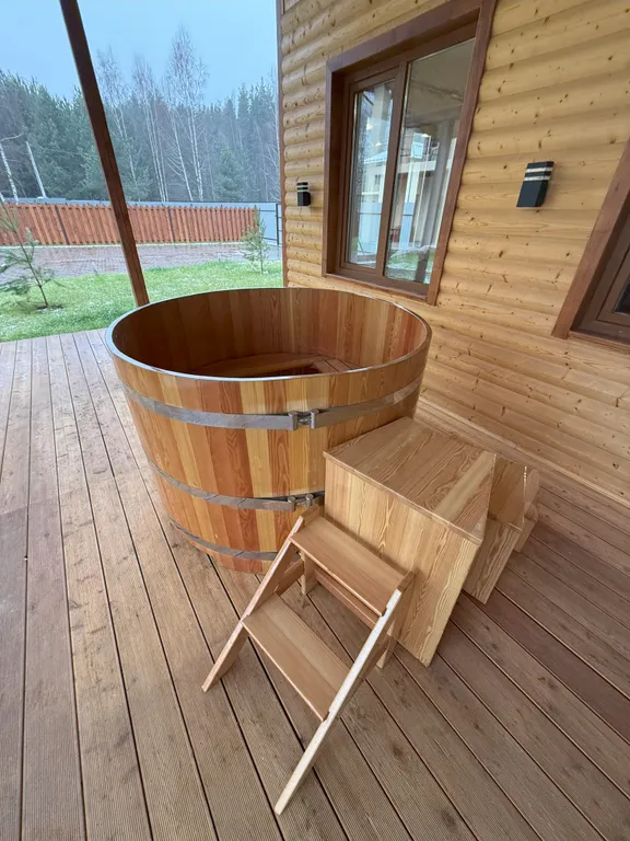 Новый уютный дом с баней у леса