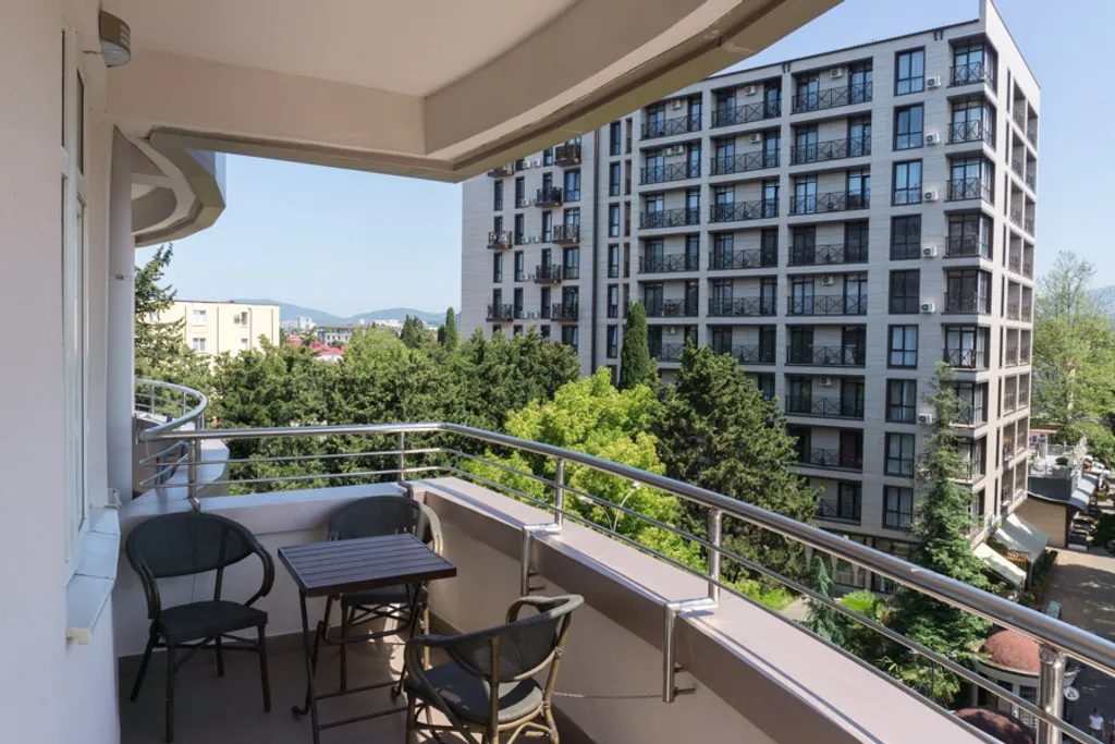 Квартира Квартира Двухкомнатный четырёхместный апартамент с кухней в отеле Либерти Флай — Адлер