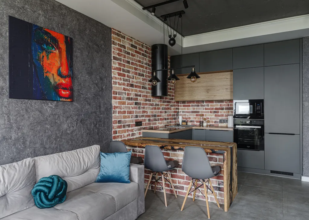 Просторная квартира с кухней-гостиной и панорамным видом