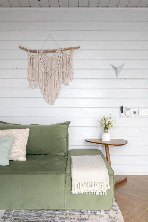 А・Фрейм ВИСТА Логиново
Дом с сауной, видом на лес и реку