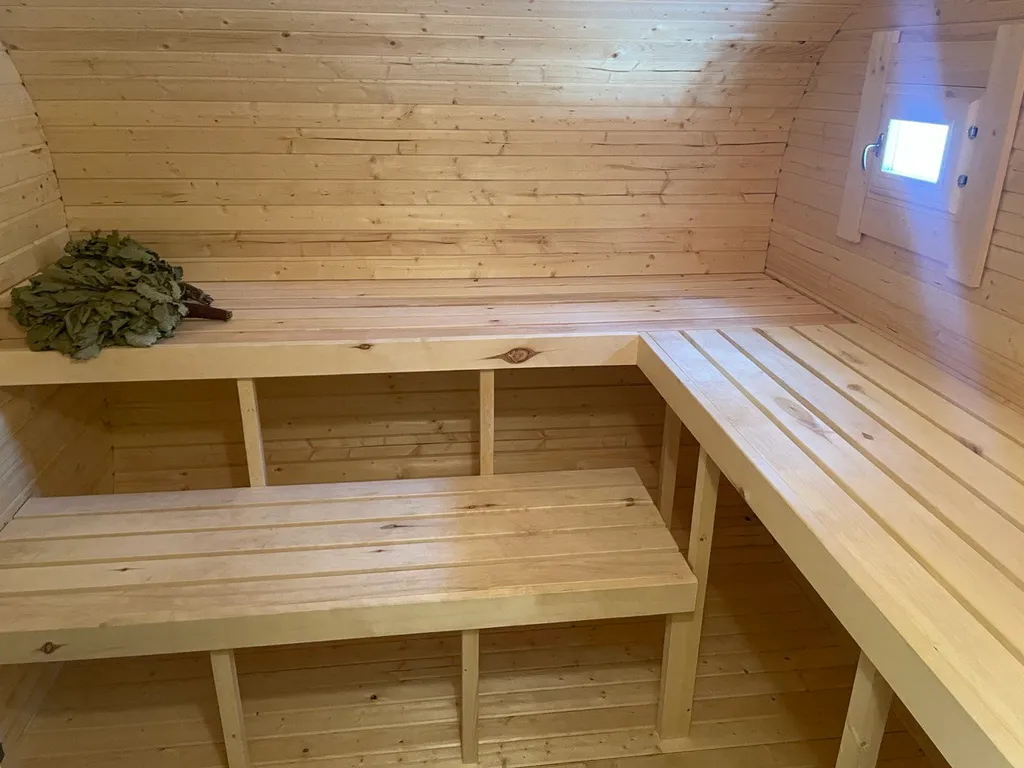 Отдых в лесу с баней и горячим чаном