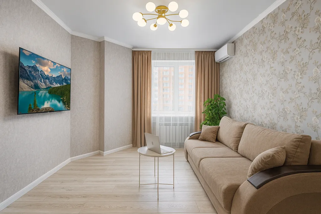 Полноценная двухкомнатная квартира с панорамным видом в сети Livio.su