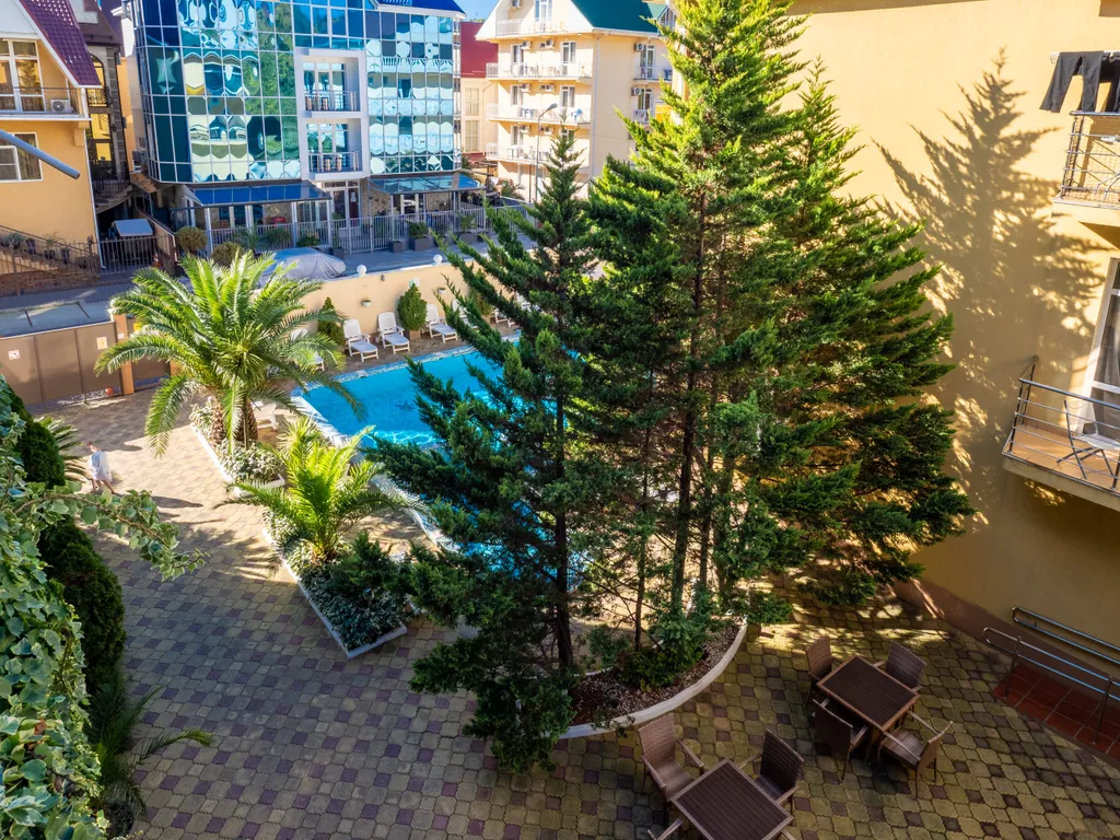 Квартира Квартира Светлая студия у моря с теплым бассейном — Сириус