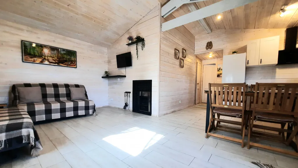 Уютный дом с дровяной баней и камином у Петергофа.