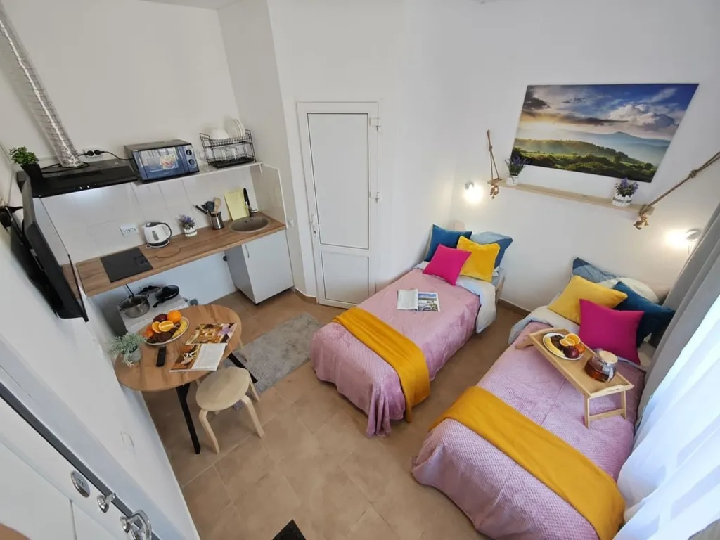 Комфортабельная студия со всем необходимым для двоих гостей