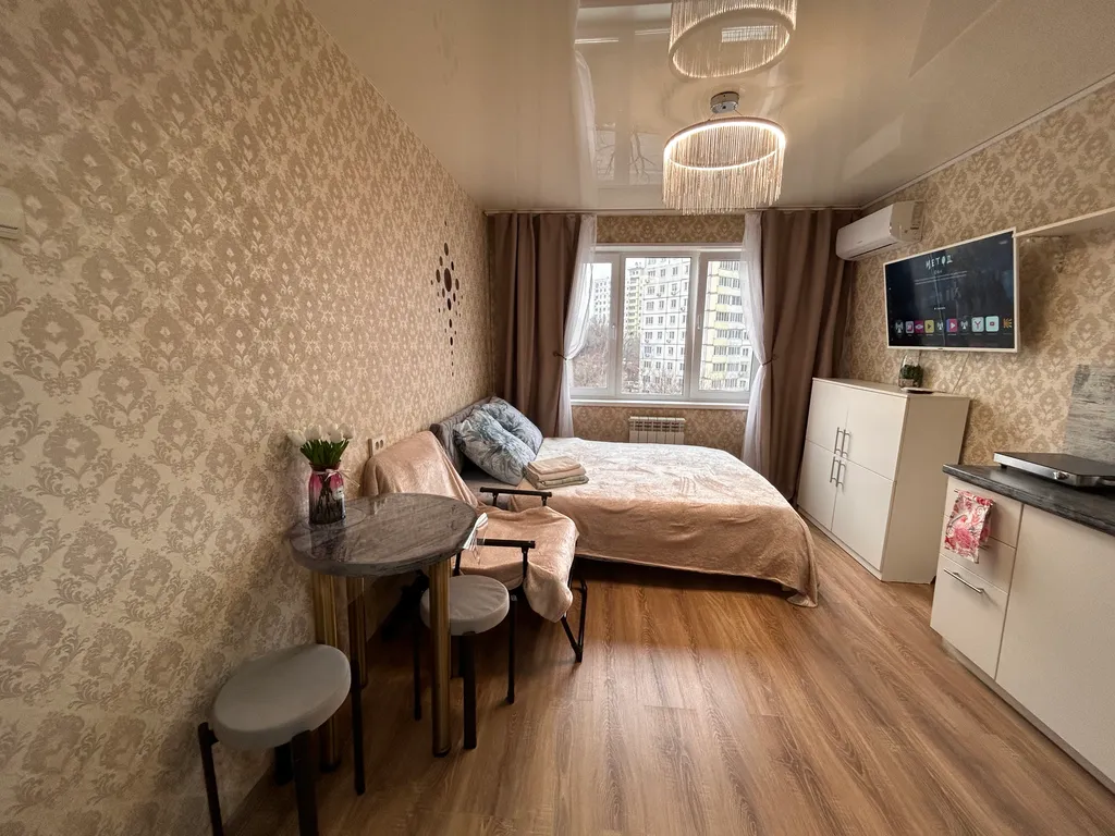 Уютная студия с видом на море и город