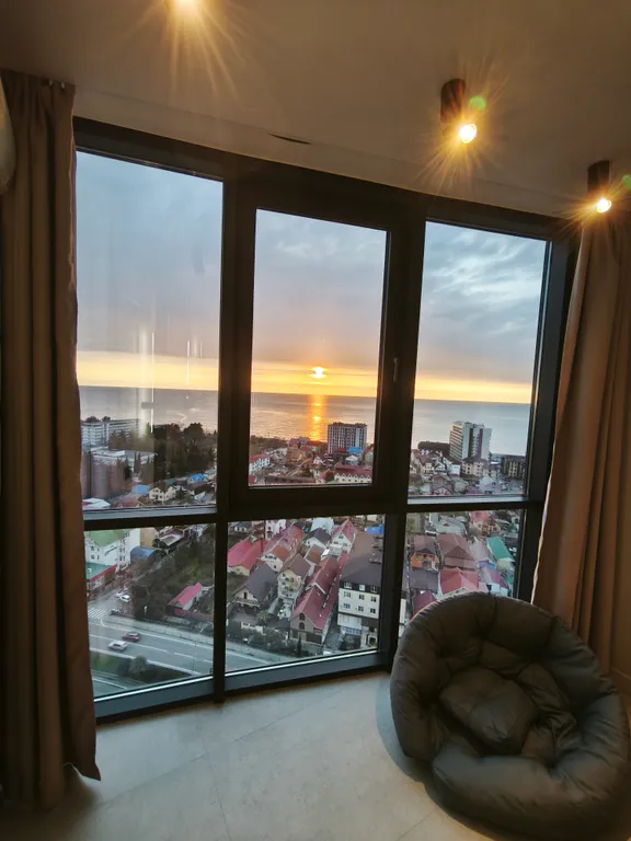 Евро-двухкомнатная квартира у моря, самые красивые закаты