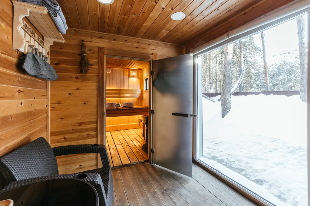 Дом на 11 спальных мест с баней и горячим чаном под открытым небом