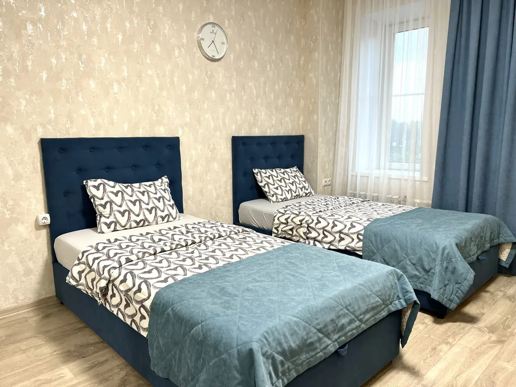 Студия с раздельными кроватями в апарт-отеле Кристалл!