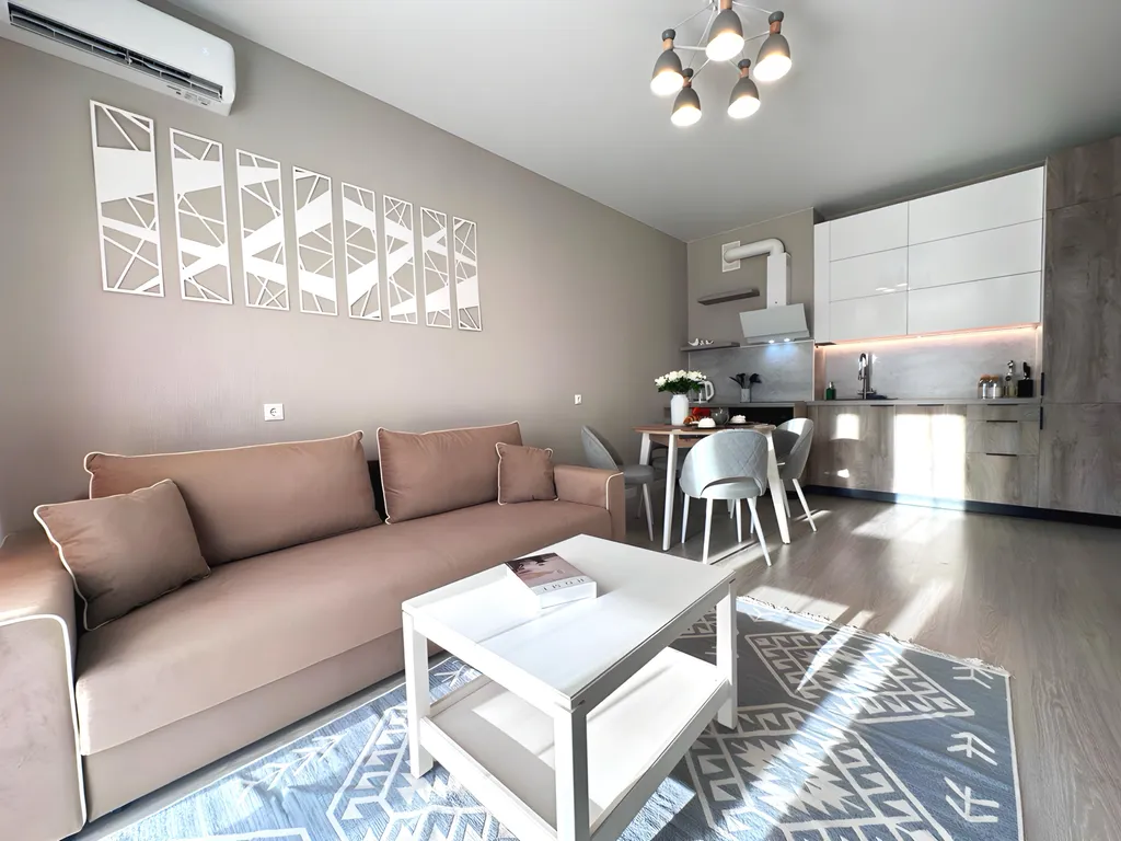 Стильная 2-комнатная квартира для большой компании