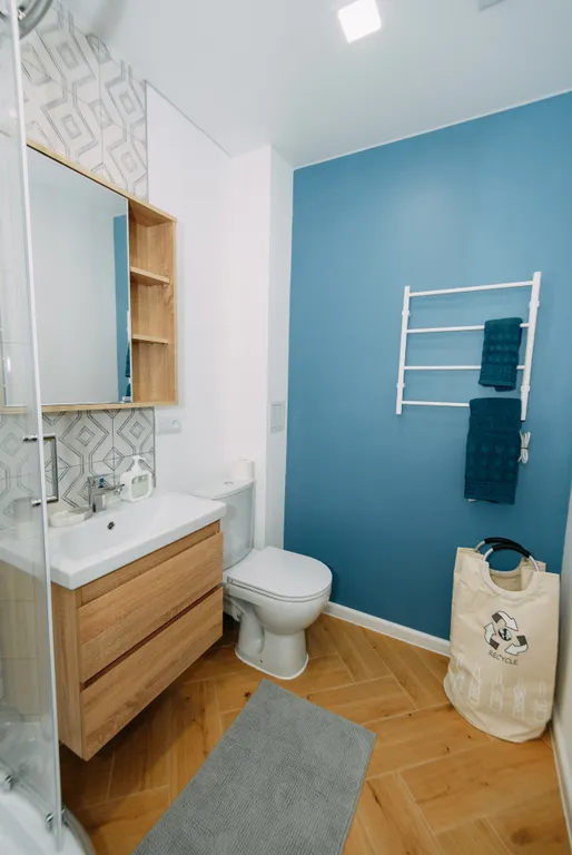 Современная комфортная студия у моря