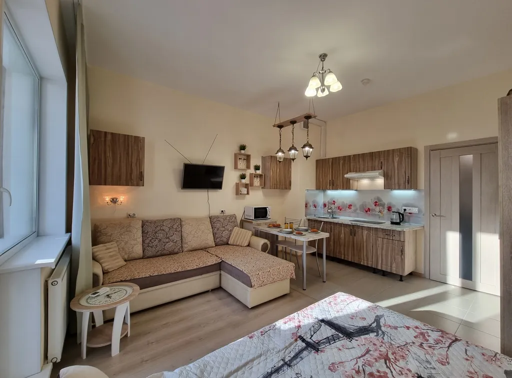 Студия с кондиционером на 5 человек