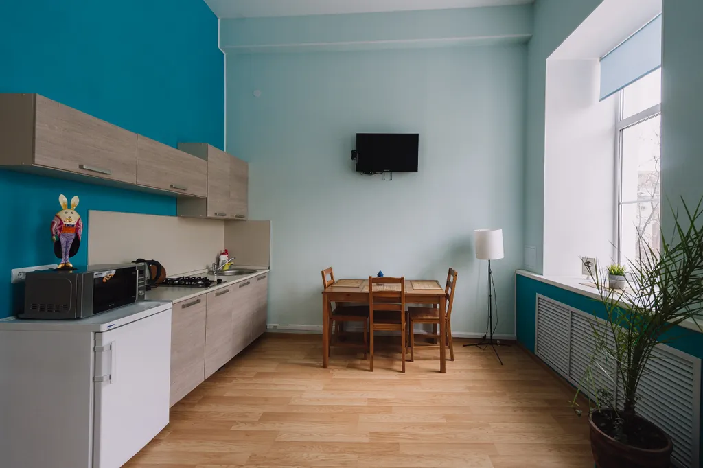 Дизайнерская студия с двухуровневым размещением