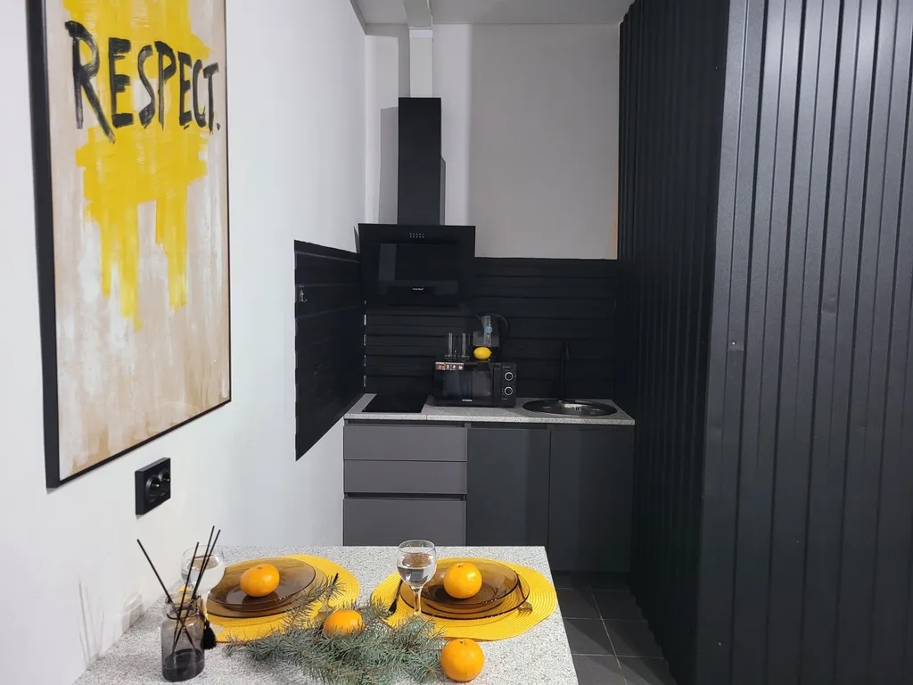 Апартамент лофт чернобелое