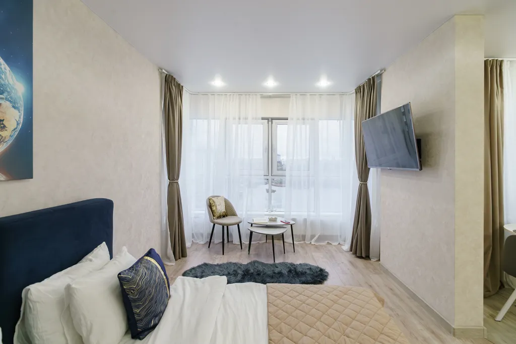 Апартаменты с панорамным видом на набережную реки