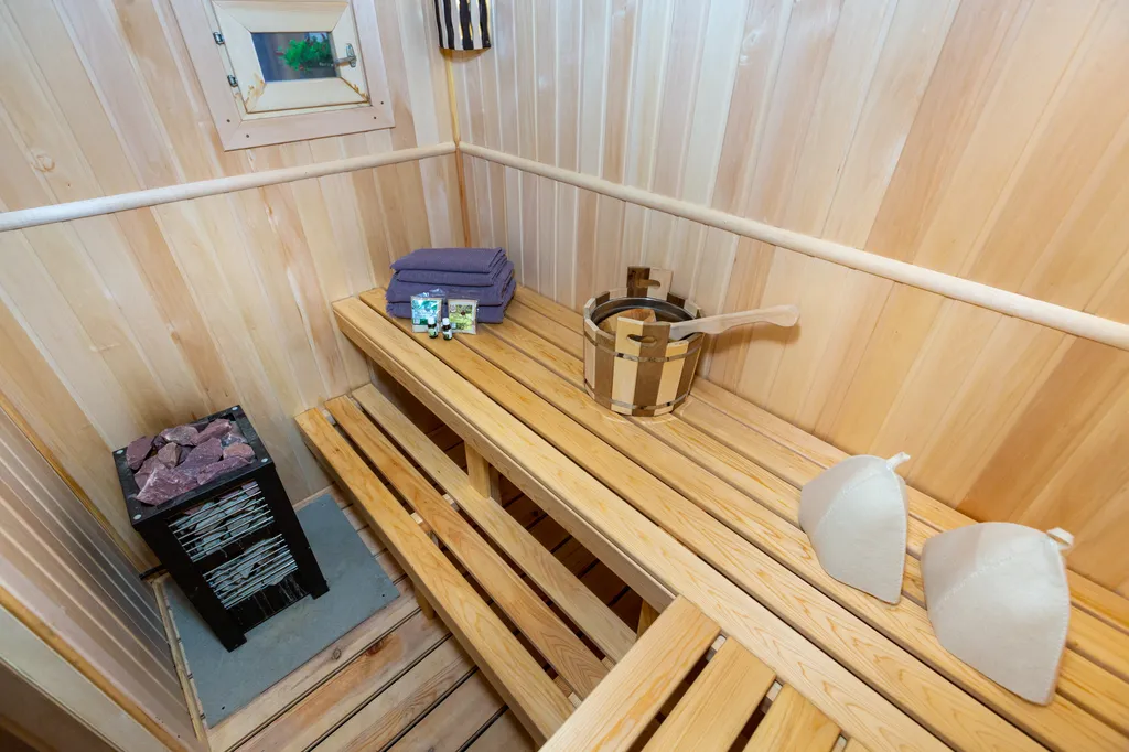 Семейный домик с финской сауной