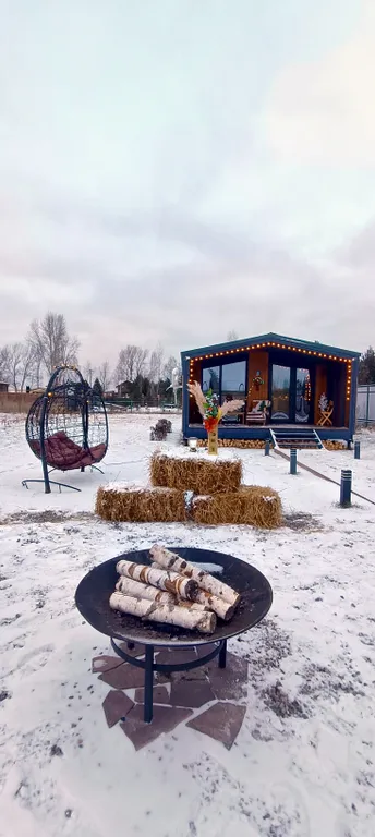 БарнОтдых с купелью, рядом лес и река