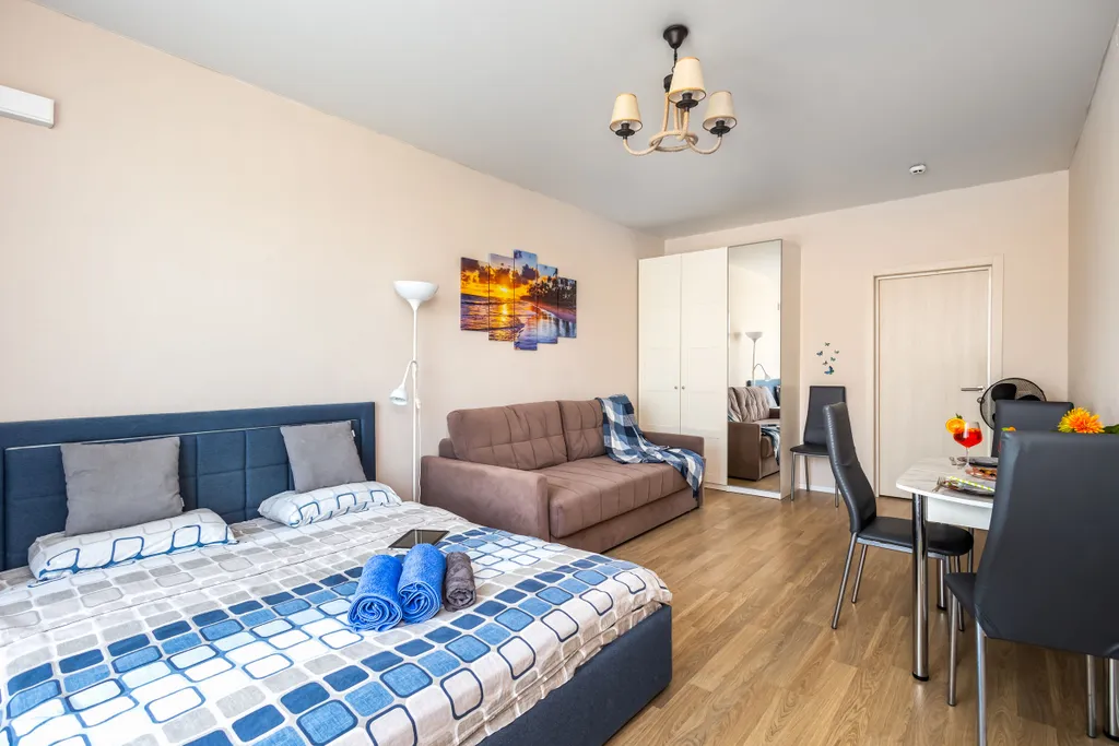 Бoльшaя стильная студия возле ТЦ Саларис