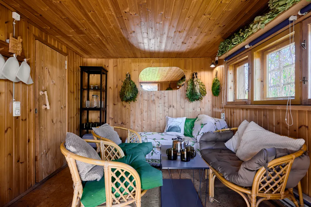 Коттедж Уютный просторный дом с баней для большой семьи — Ропшинские Ключи