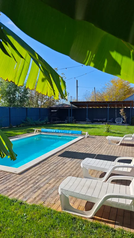 Коттедж Вилла Банана, дом с подогреваемым бассейном и баней в черте города — Елизаветинская