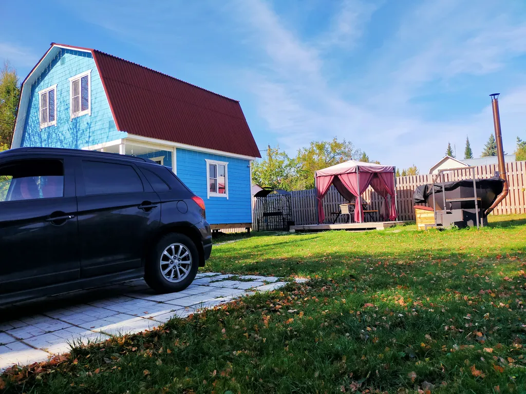 Дом с баней на дровах