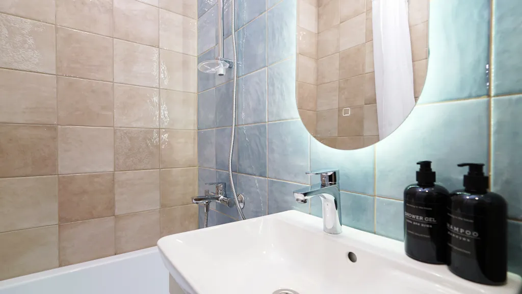 Студия с двуспальной кроватью, есть wifi и кондиционер