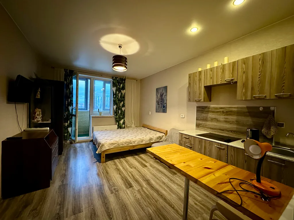 Уютная квартира у метро Девяткино видно из окна