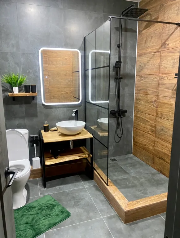 Квартира с дизайнерским ремонтом в стиле лофт