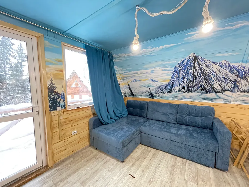 Коттедж Шале в стиле A-frame с видом на горы и лес — Шерегеш