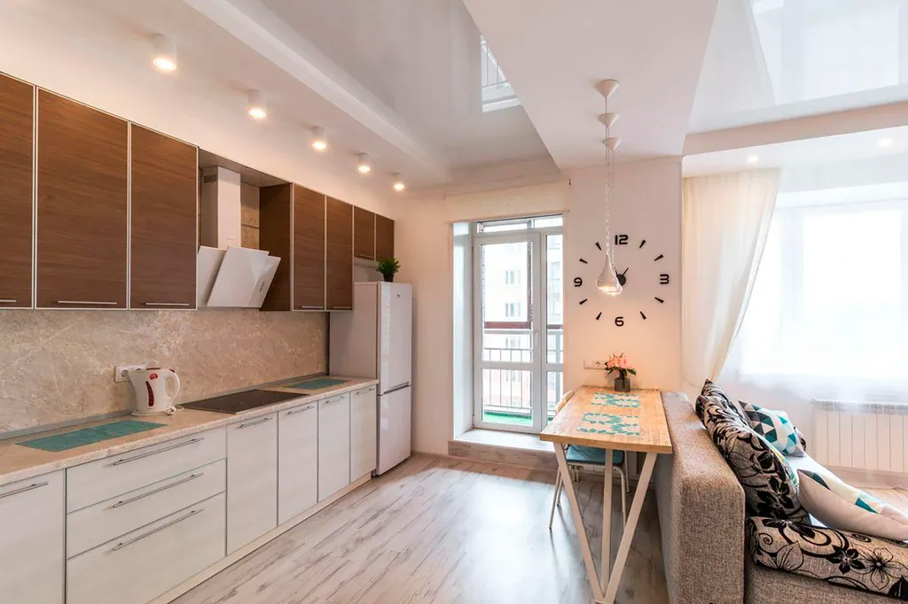 Студия в центре города, зеленый остров