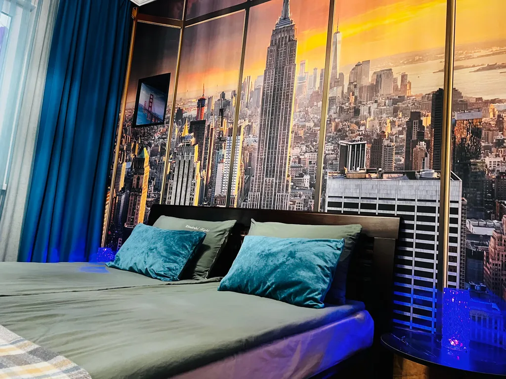 Уютная квартира с видом на город и горы